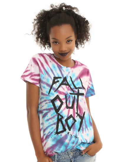 purple and blue tie dye shirt